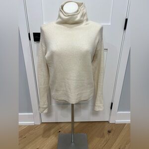 Wilfred Women's Cream cashmere mock Turtleneck Sweater - s
